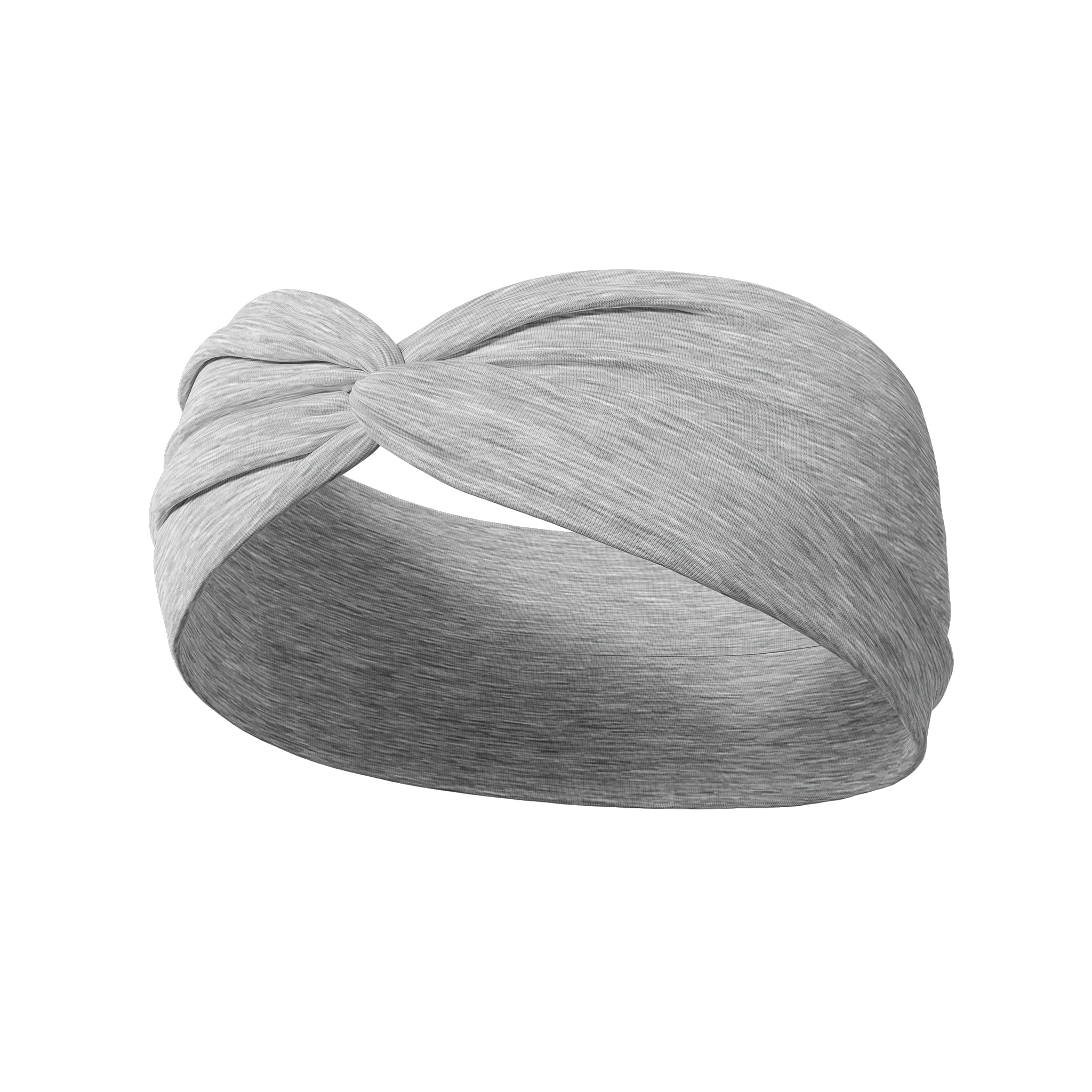 Heather Grey headband, designed for versatility and comfort with a stretchy, ultra-soft fabric that's perfect for work or play.
