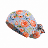 Julie Floral - Lilac Scrub Cap