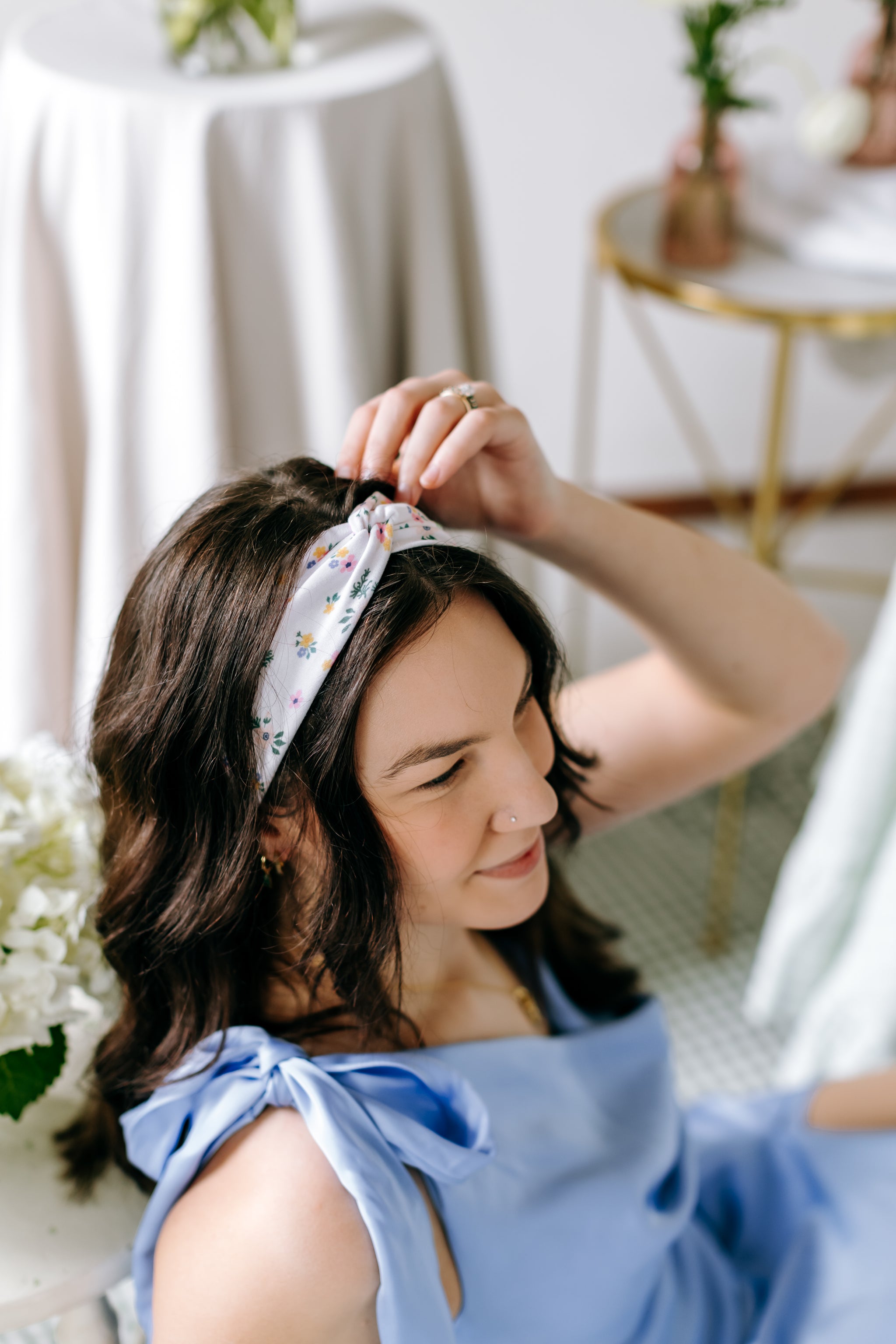 Cece Floral sur Bleu