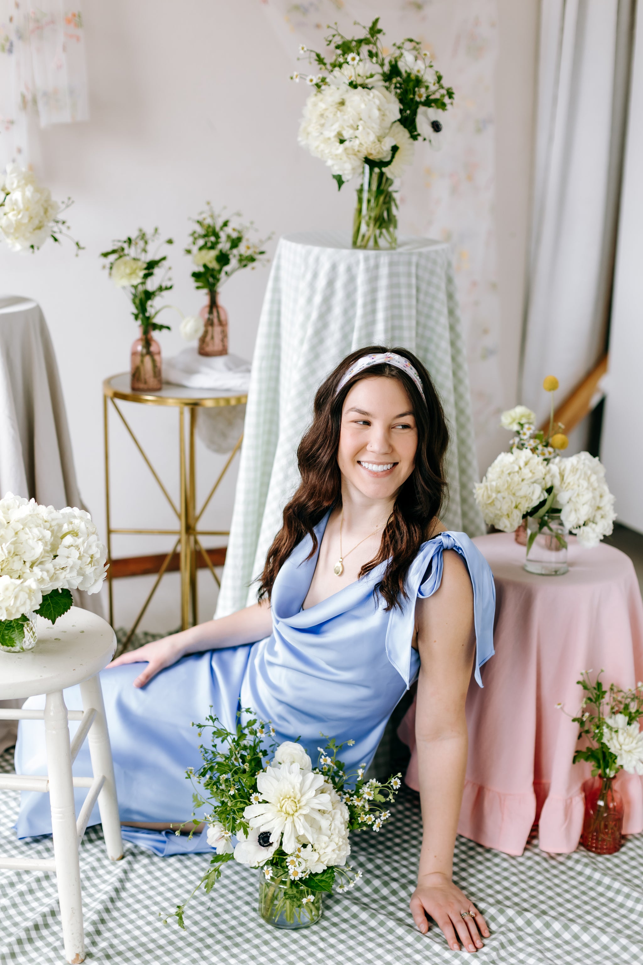 Cece Floral sur Bleu