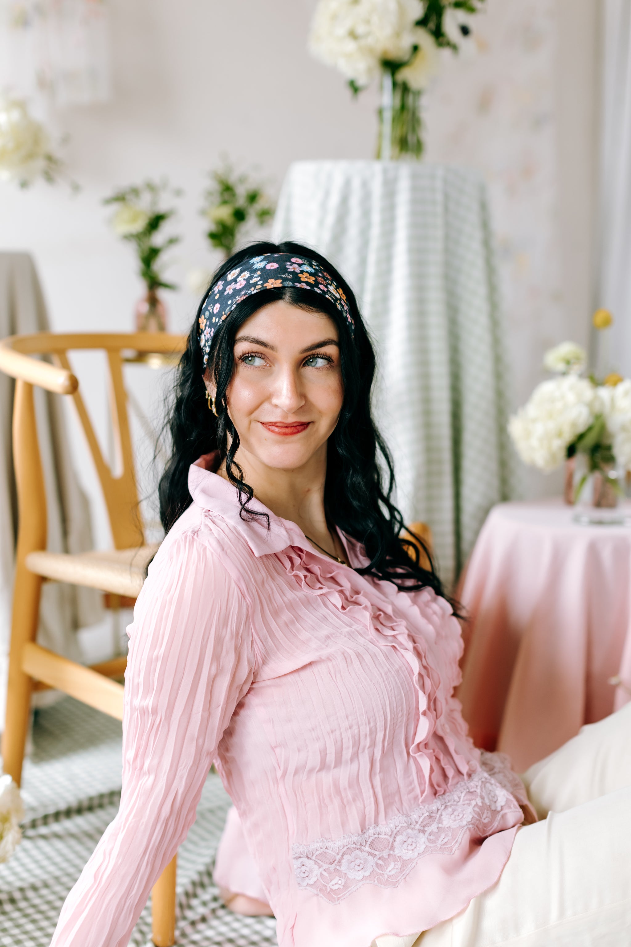Cece Floral sur Bleu
