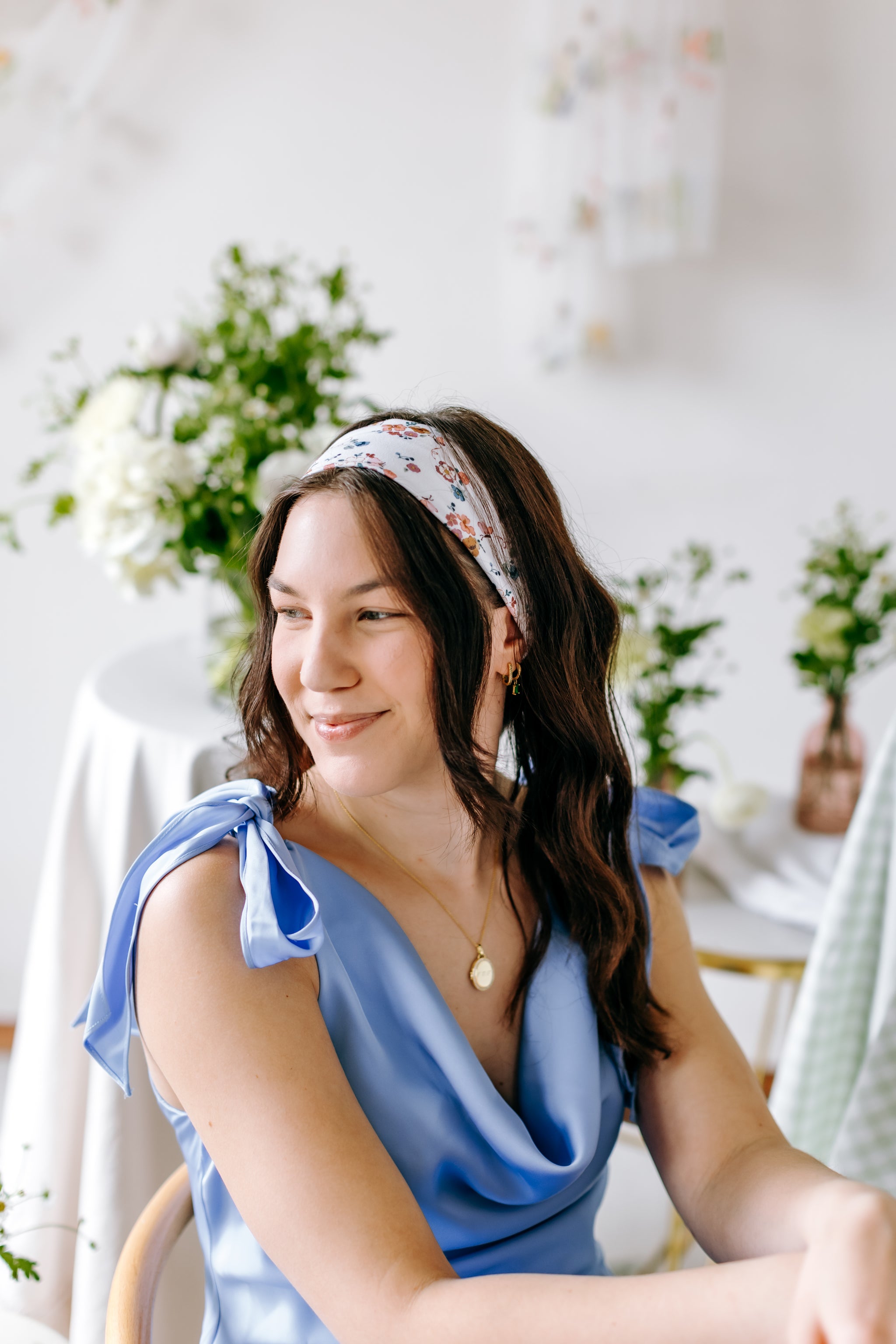 Cece Floral sur Bleu