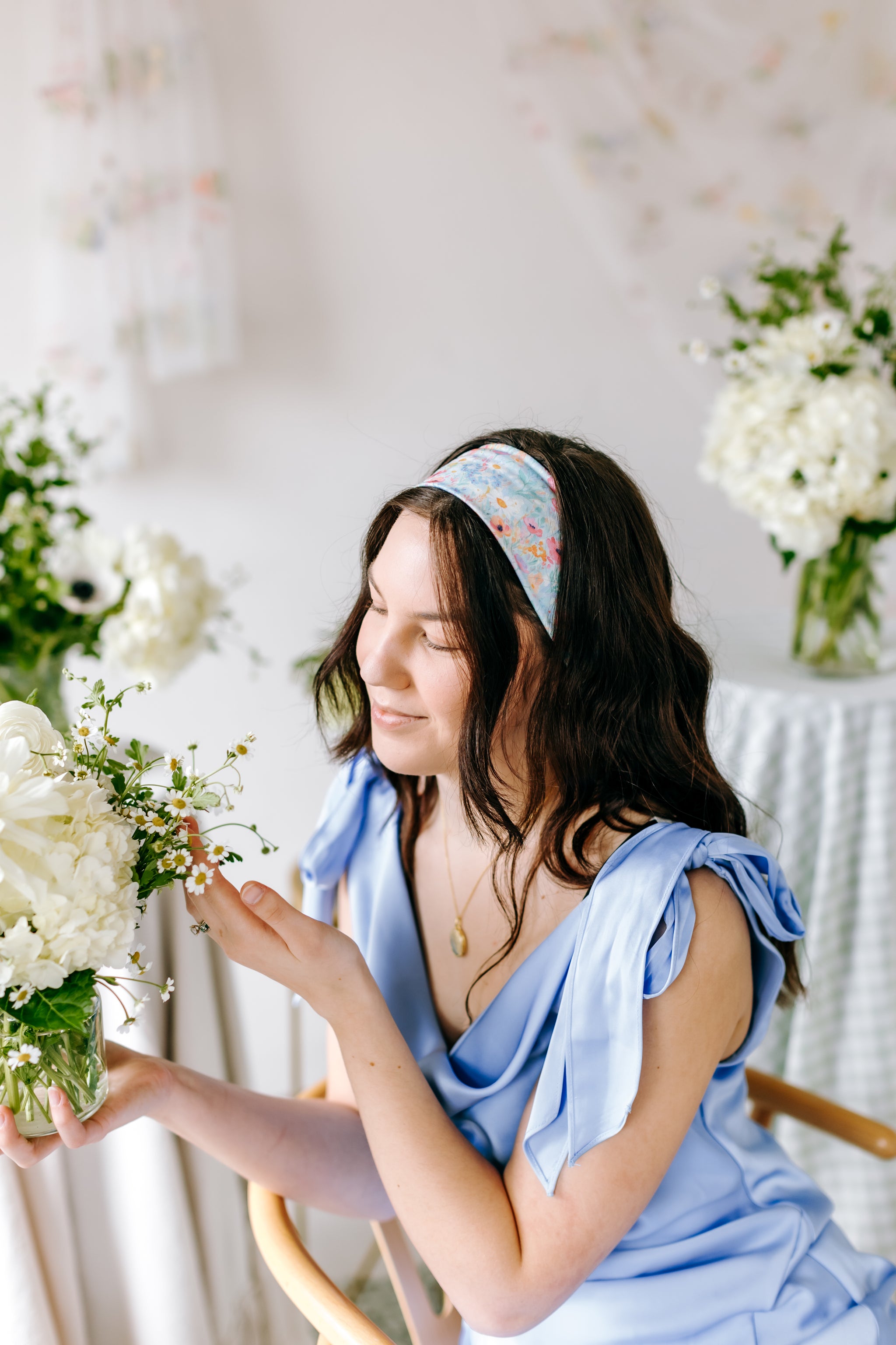Cece Floral sur Bleu