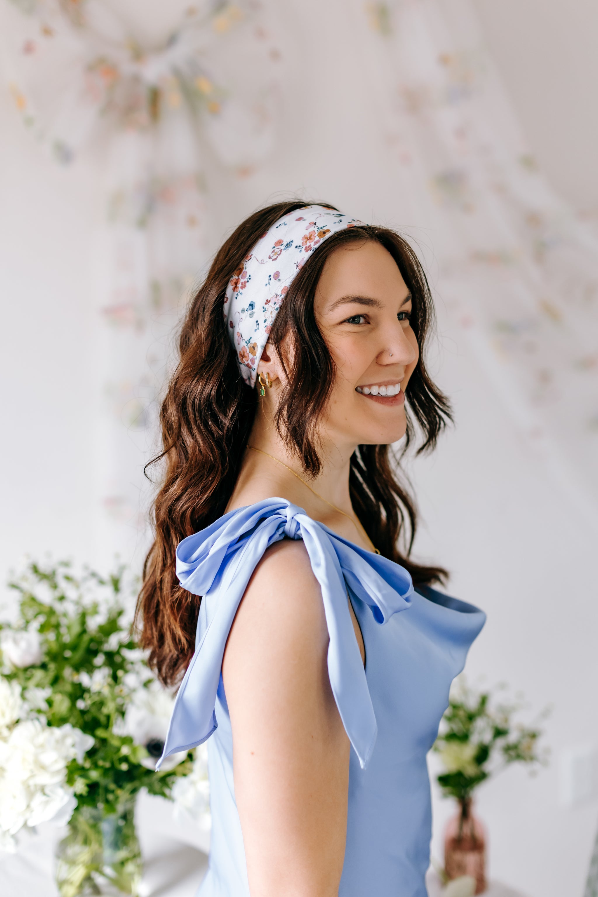 Cece Floral sur Bleu