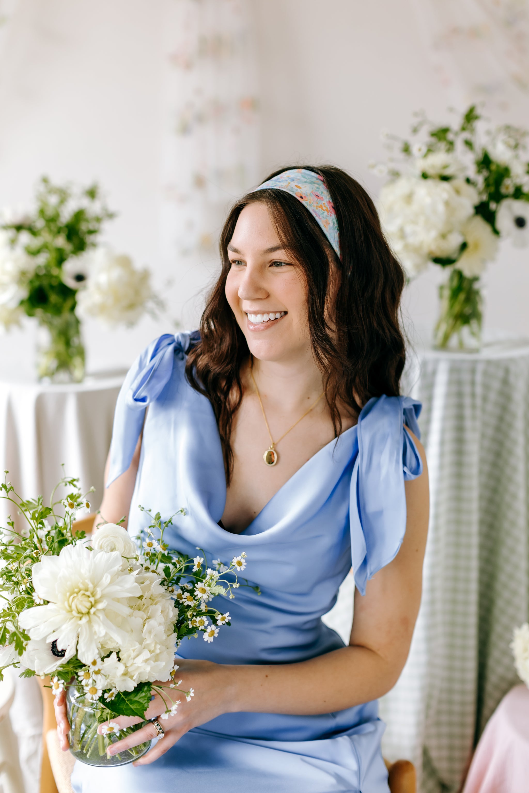 Cece Floral sur Bleu