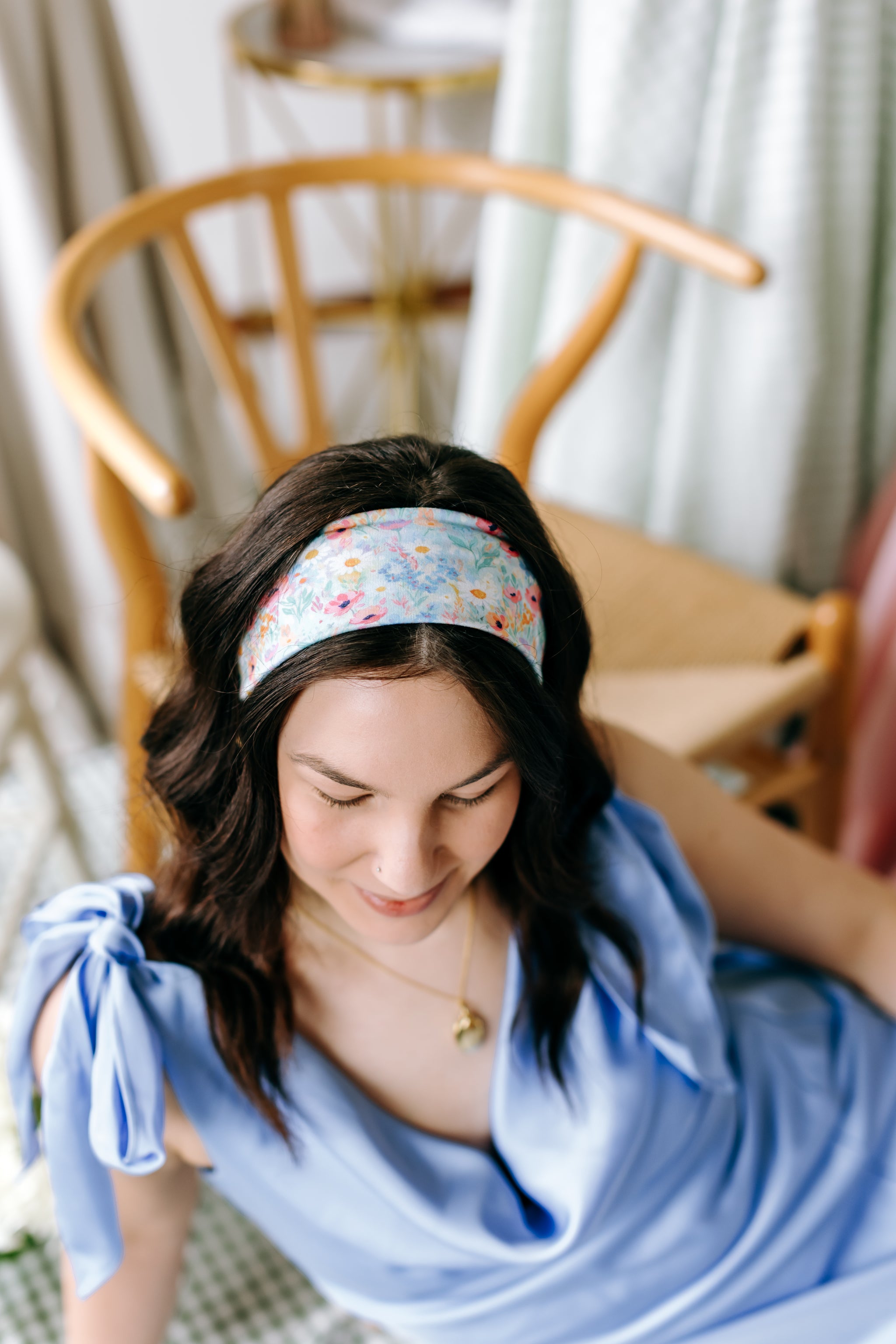 Cece Floral sur Bleu