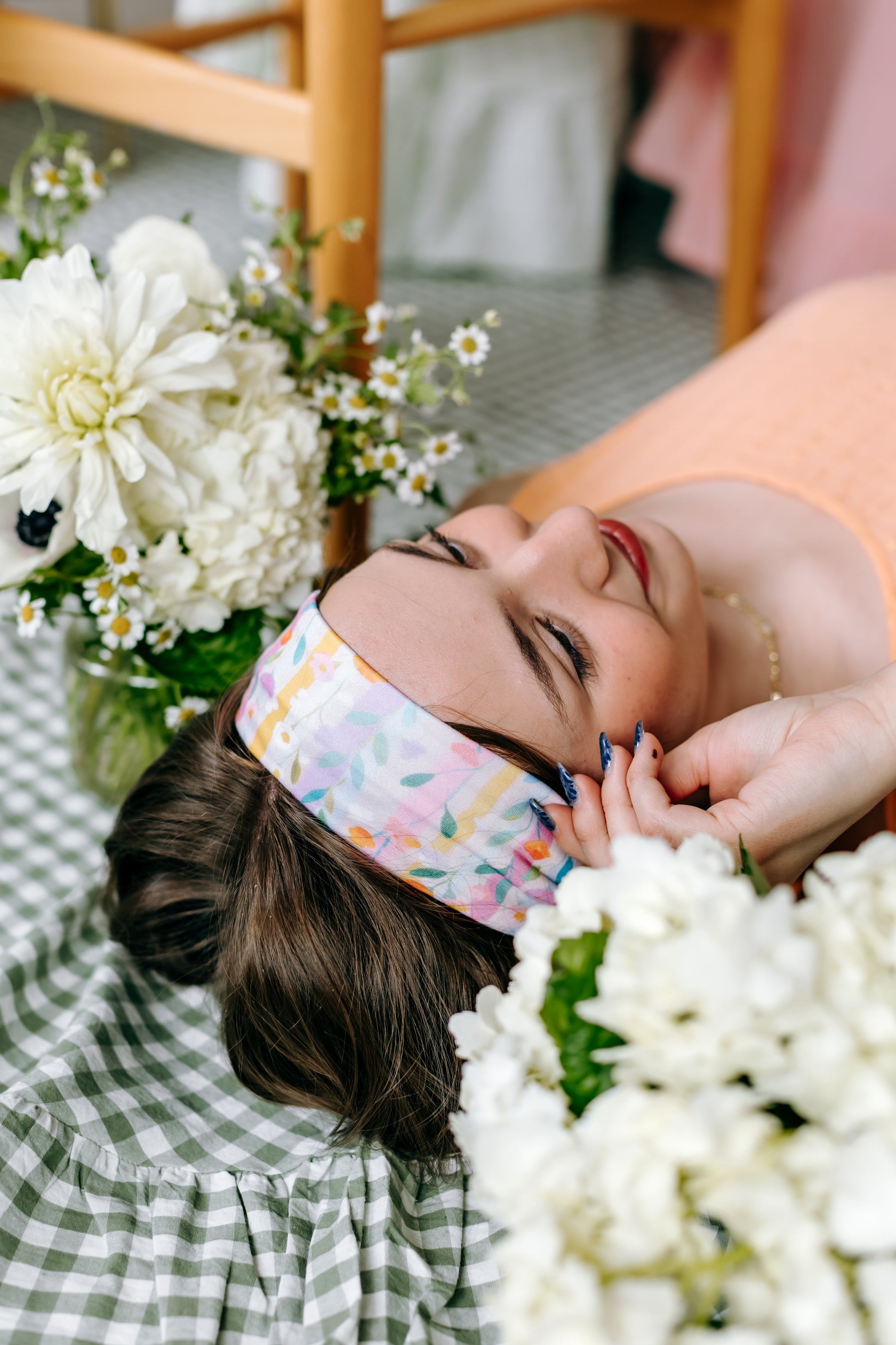Cece Floral sur Bleu