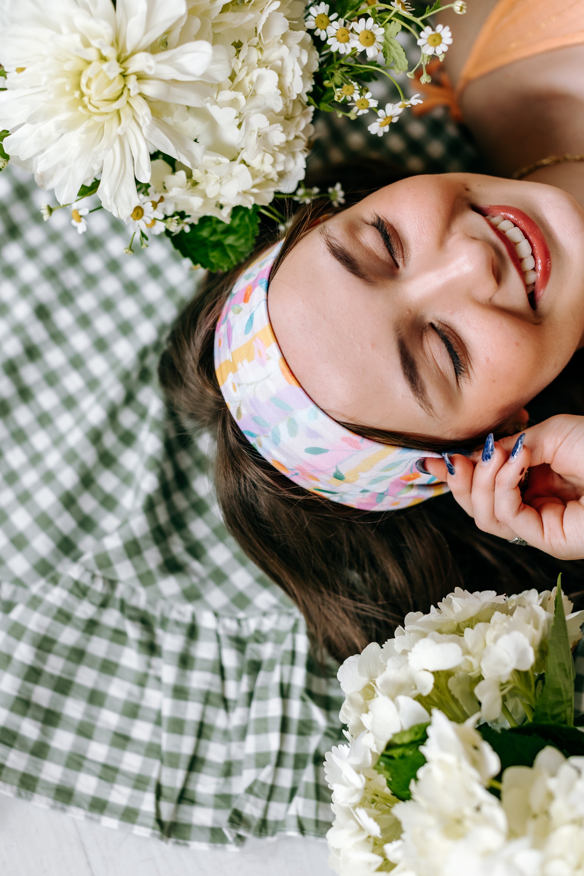 Cece Floral sur Bleu
