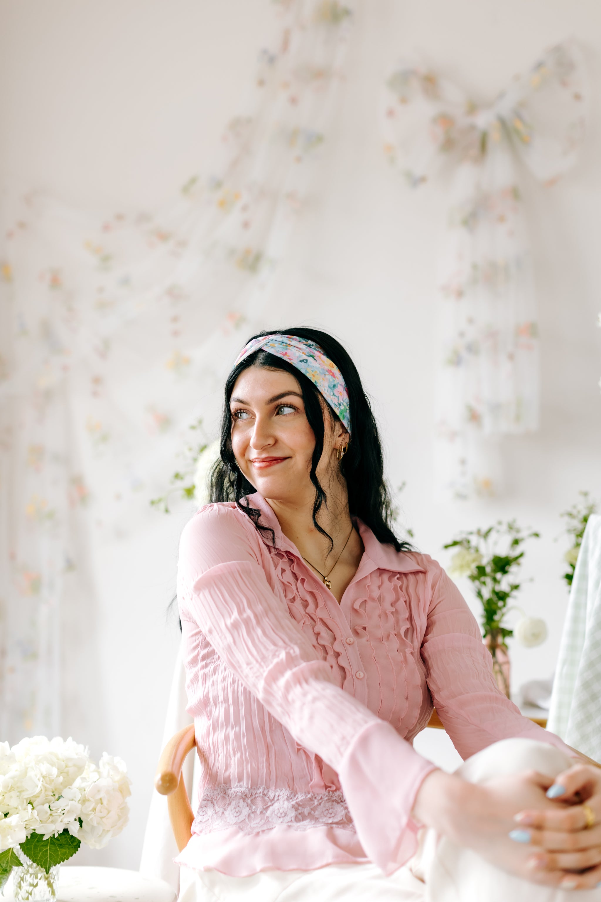 Cece Floral sur Bleu