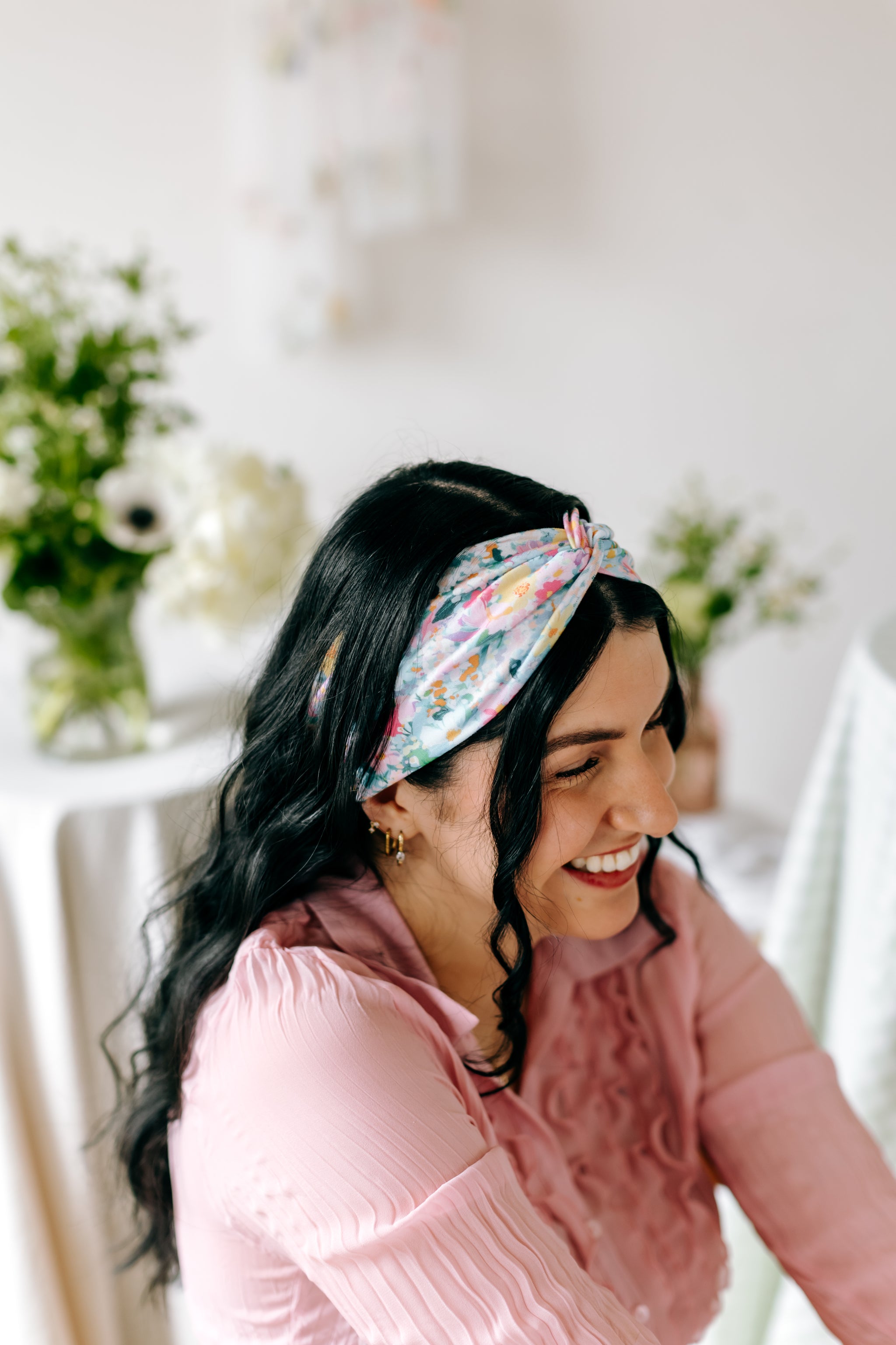 Cece Floral sur Bleu