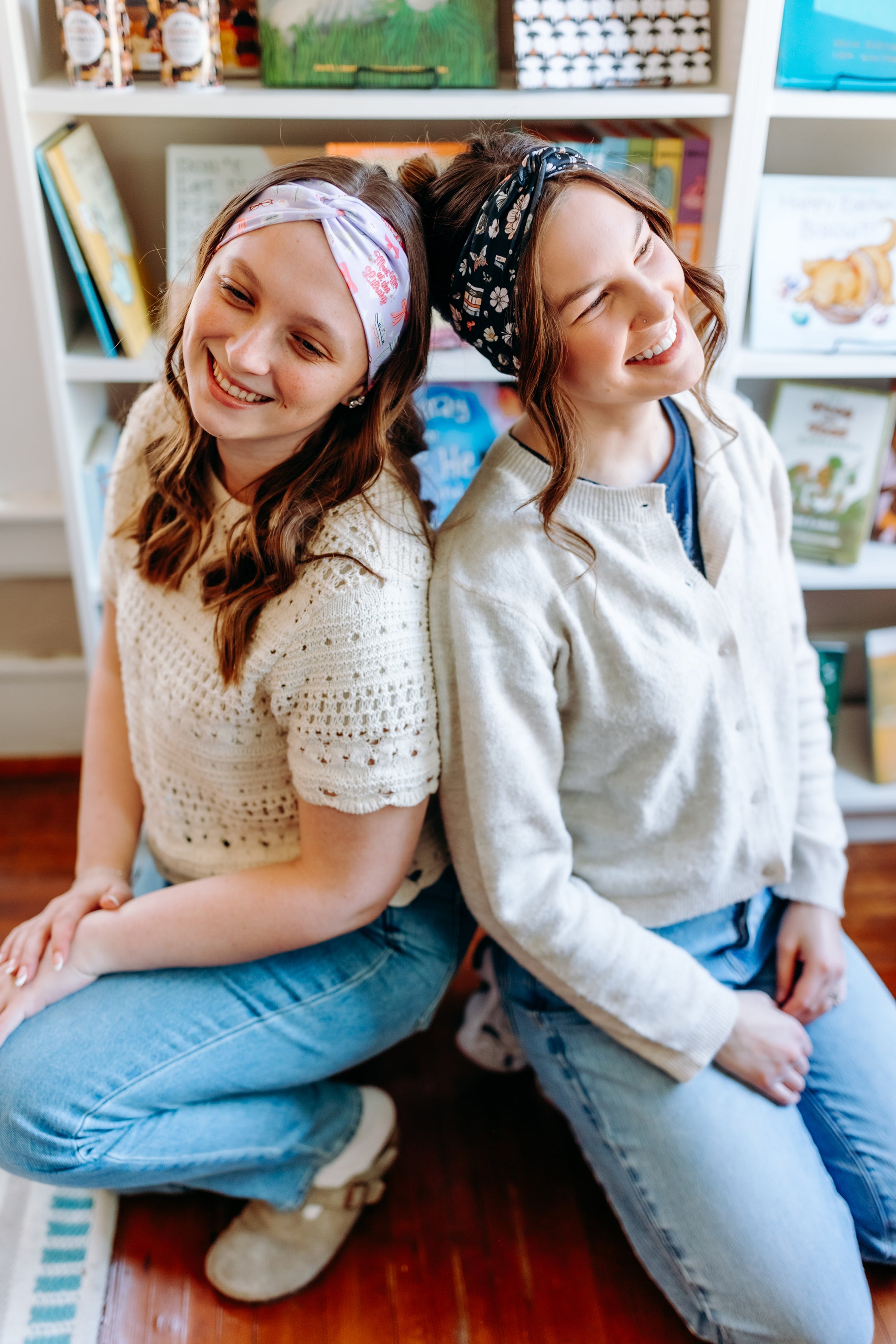 Woman confidently wearing the Bloom & Blaze headband for cute hairstyles and comfortable all-day wear.
