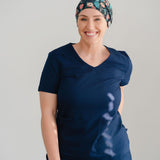 Jen Floral - Lilac Scrub Cap