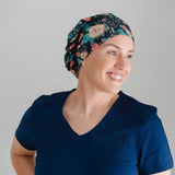 Jen Floral - Lilac Scrub Cap