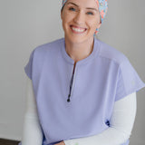 Julie Floral - Lilac Scrub Cap