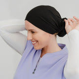 Black - Lilac Scrub Cap