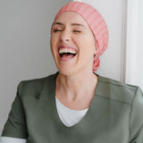 Coral in the Lines - Lilac Scrub Cap