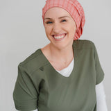 Coral in the Lines - Lilac Scrub Cap