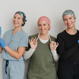 Jen Floral - Lilac Scrub Cap
