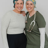 Jen Floral - Lilac Scrub Cap