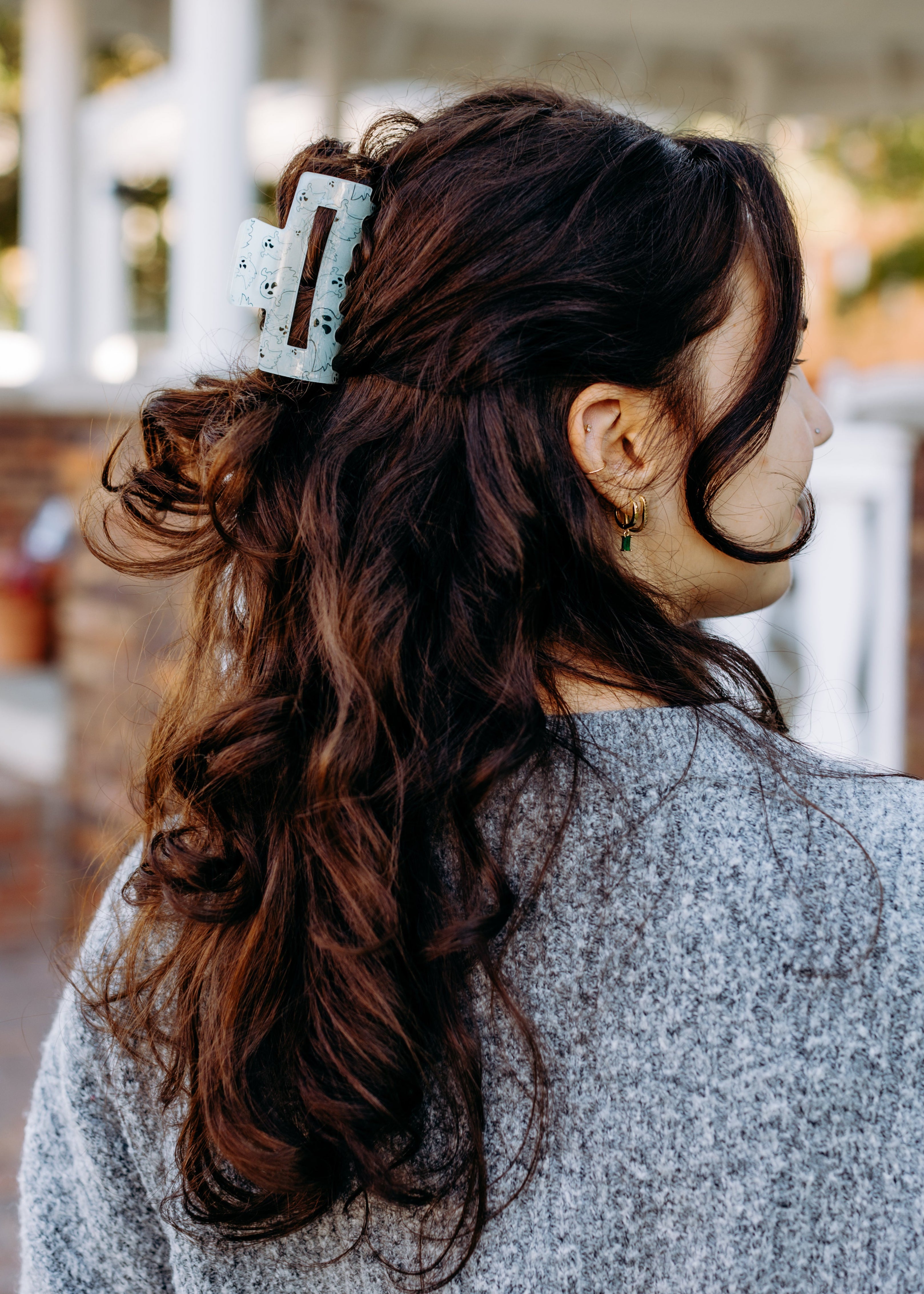 Spooky Hair Day Lilac Clip - Glow in the Dark