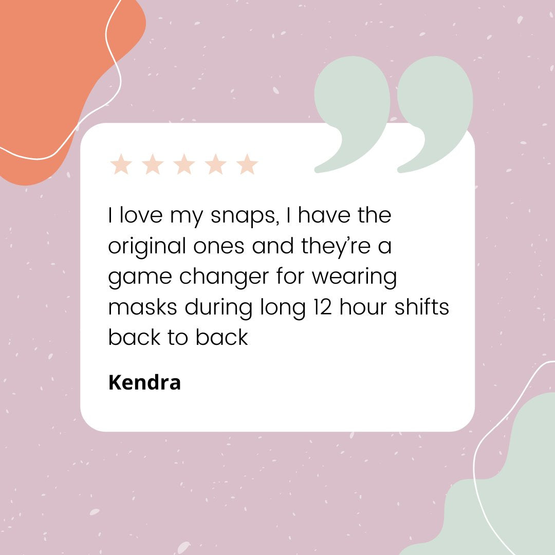 Lilac Snaps magnetic button earsavers