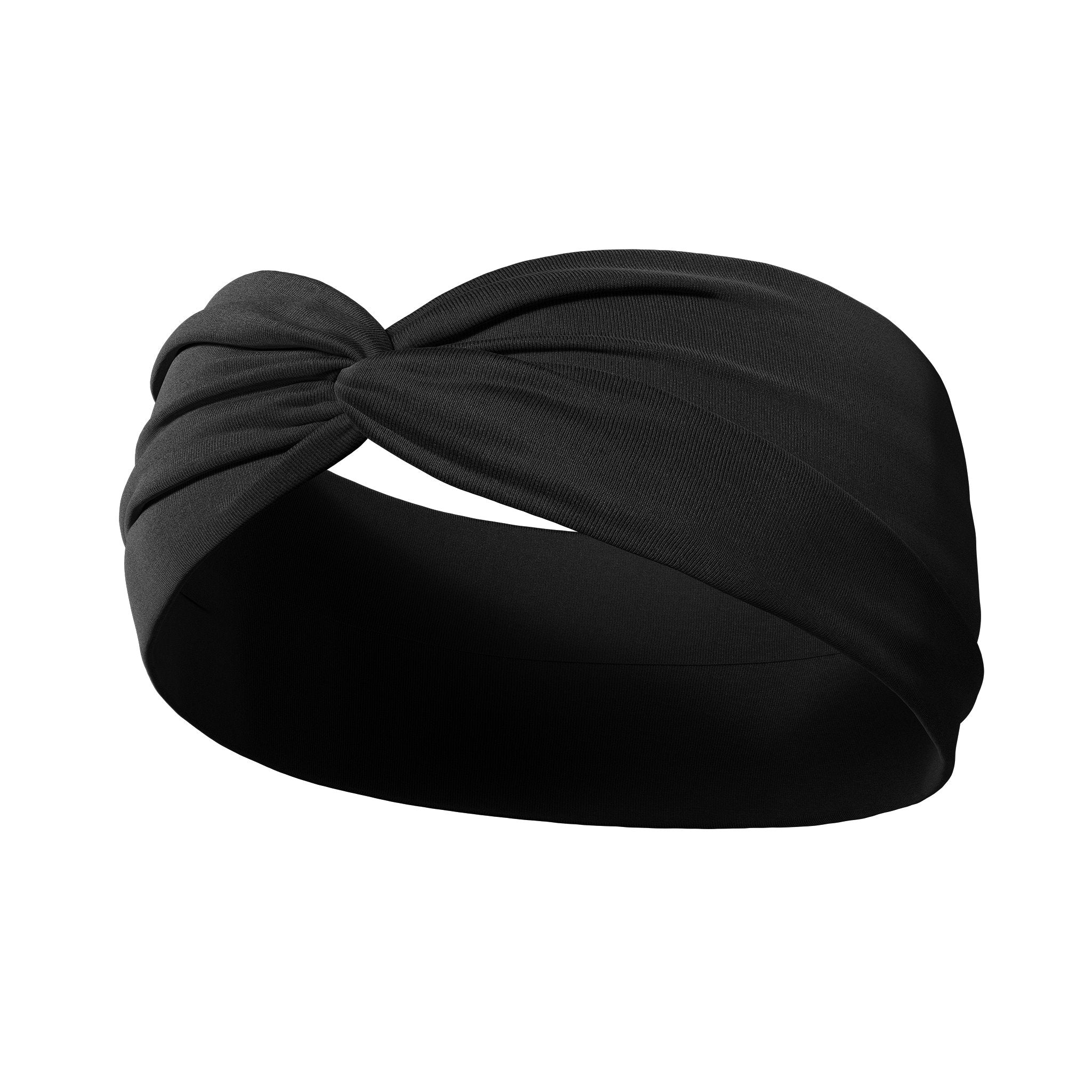 Adult women's solid black headband
