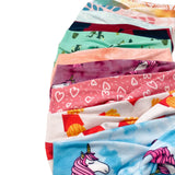 Child girl's 3 pack of headbands with a variety of different colors, patterns, new prints and retired prints in a mystery pack