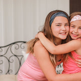 Child girl's 5 pack of headbands with a variety of different colors, patterns, new prints and retired prints in a mystery pack